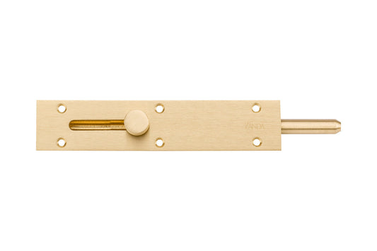 Satin Brass Reverse Barrel Bolt, 150 x 31mm