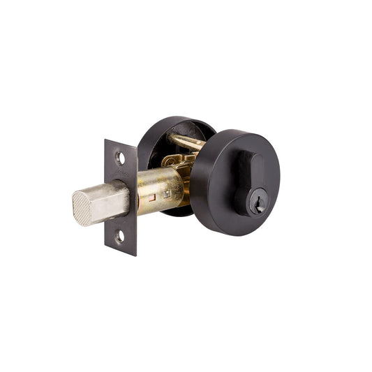 Jura Elite Round Slimline Deadbolt, Single Cylinder Throw 27mm