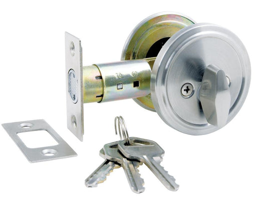 Jura Single Deadbolt, Keyed Alike - Display Packed